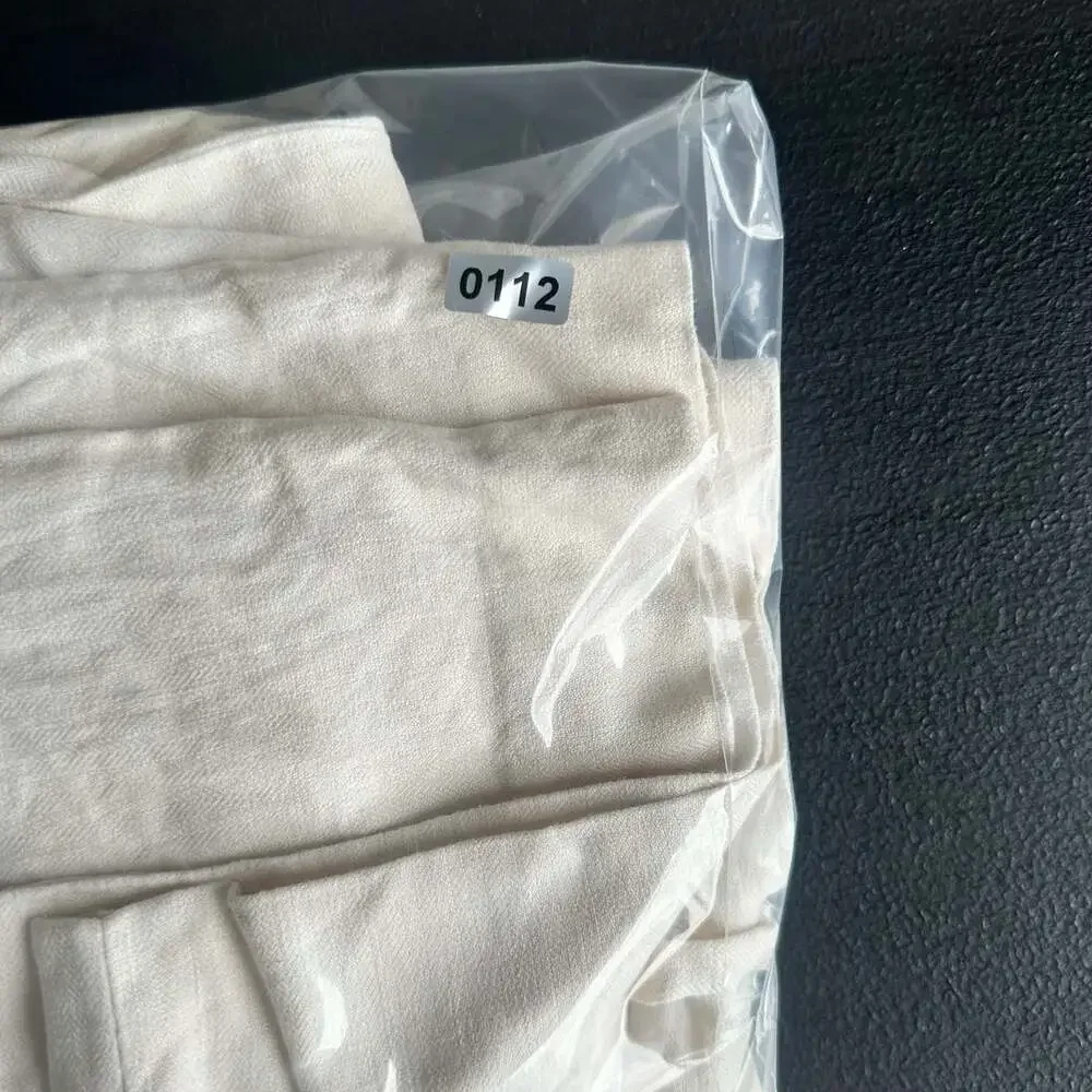 Polo Ralph Lauren Men's Cream Linen and Silk Blend Trousers Size 38/30”
